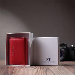 Кошелек ST Leather З натуральної шкіри Червоний Фото 10