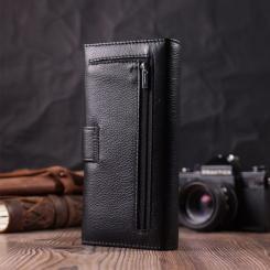 Кошелек ST Leather Из натуральной кожи Черный Фото 9