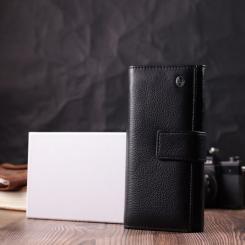 Кошелек ST Leather Из натуральной кожи Черный Фото 10