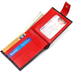 Портмоне Canpellini Из натуральной кожи Черное Фото 5