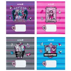 Тетрадь Kite Monster High, 12 листов, косая линия Фото