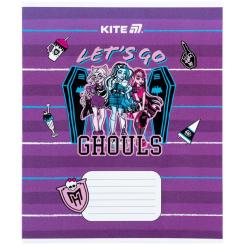 Тетрадь Kite Monster High, 12 листов, косая линия Фото 3