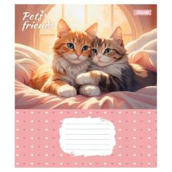 Тетрадь 1 вересня Pets Frinds А5 18 аркушів лінія Фото 1