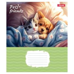Тетрадь 1 вересня Pets Frinds А5 18 аркушів лінія Фото 2