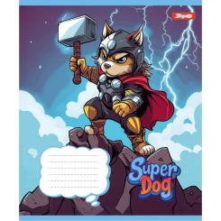 Тетрадь 1 вересня Super Dog А5 12 листов линия Фото 1