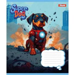 Тетрадь 1 вересня Super Dog А5 12 листов линия Фото 2