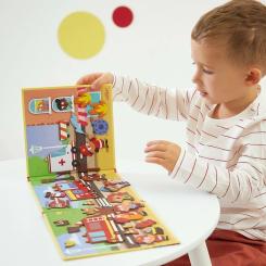 Развивающая игрушка Janod Магнітні історії Пожежники 30 елементів Фото 7