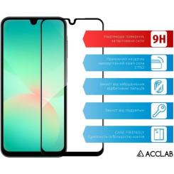 Стекло защитное ACCLAB Full Glue Samsung A26 Black Фото 2