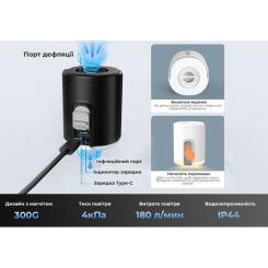 Фонарь Flextail Tiny Pump 2X з функцією насосу білий Фото 7