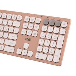 Клавиатура 2E KS270 109key Wireless UA Rose/White Фото 6