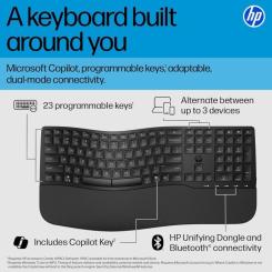 Клавиатура HP 680 Comfort Dual-Mode UA Black Фото 1