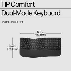 Клавиатура HP 680 Comfort Dual-Mode UA Black Фото 5