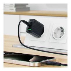 Зарядное устройство Acefast A78 1xUSB-C PD20W + 1xUSB-A GaN Black Фото 4