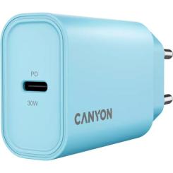 Зарядное устройство Canyon 30CL OnCharge USB-C PD30W Light Blue Фото 1
