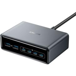 Зарядное устройство Anker GaNPrime 200W 4xUSB-C PD + 2xUSB-A Black Фото