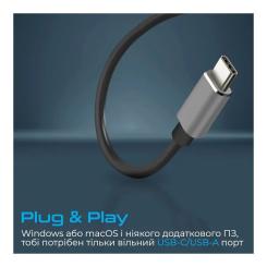 Концентратор Promate USB-C 4-in-1 порти Promate litehub-4.grey Фото 4
