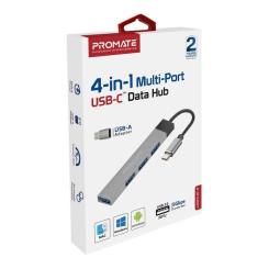 Концентратор Promate USB-C 4-in-1 порти Promate litehub-4.grey Фото 5
