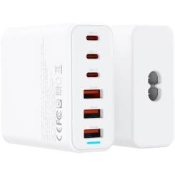 Зарядное устройство XO L133 3xUSB-A + 3xUSB-C 75W White Фото 1