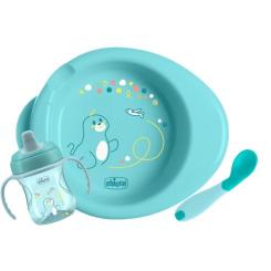 Набор детской посуды Chicco Set Prima Pappa 6м+ Блакитний Фото