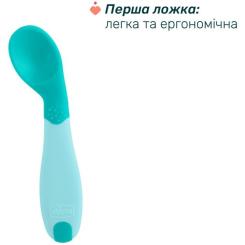 Набор детской посуды Chicco Set Prima Pappa 6м+ Блакитний Фото 3