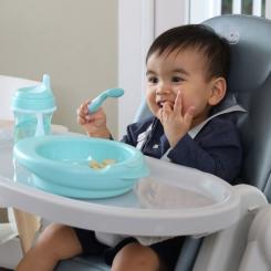 Набор детской посуды Chicco Set Prima Pappa 6м+ Блакитний Фото 5