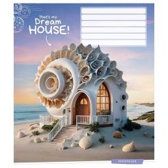 Тетрадь Школярик Dream house 12 аркушів клітинка Фото 3