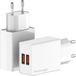 Зарядное устройство Grand-X CH-15W 2xUSB 10.5W Black Фото 2