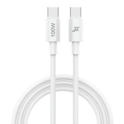 Дата кабель Grand-X USB-C to USB-C 1.0m 100W white Фото