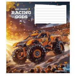 Тетрадь Школярик Racing gods 18 аркушів клітинка Фото 2