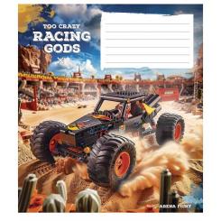 Тетрадь Школярик Racing gods 18 аркушів клітинка Фото 3