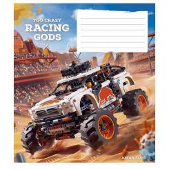 Тетрадь Школярик Racing gods 18 аркушів клітинка Фото 4