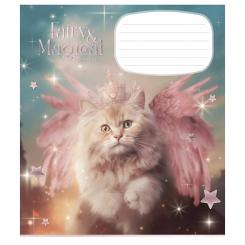 Тетрадь Школярик Fairy cats 18 аркушів клітинка Фото 2