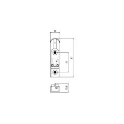 Бридж для гитары Paxphil BB114 Chrome Фото 1