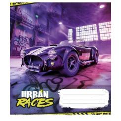Тетрадь Школярик Time the urban races 48 аркушів лінія Фото