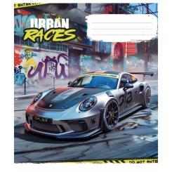 Тетрадь Школярик Time the urban races 48 аркушів лінія Фото 3