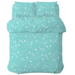 Постельное белье Home Line Васильки бирюзовый, бязь, полуторный Фото