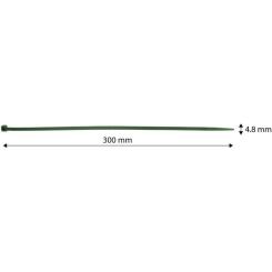 Стяжка Neo Tools 50шт, пластик, 4.8х300мм, зелена Фото 1