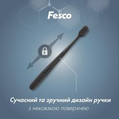 Зубная щетка Fesco Black & White Series Soft Черная Фото 2