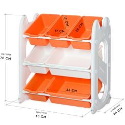 Детский стеллаж Mealux Coral Orange Фото 1