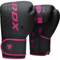 Боксерские перчатки RDX F6 Matte Pink 12 унцій Фото 1
