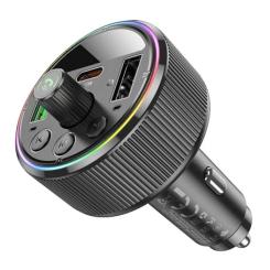 FM модулятор HOCO E82, Black, Box Фото 2