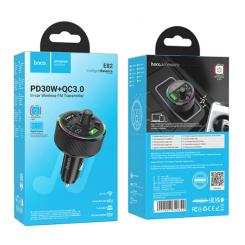 FM модулятор HOCO E82, Black, Box Фото 7