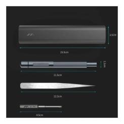 Отвертка Xiaomi JIMIHOME 18in1 Black Фото 9