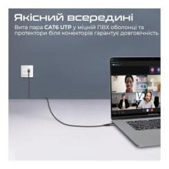 Дата кабель Promate USB-C to RJ45 Ethernet 5.0m Фото 2