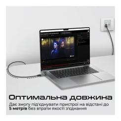 Дата кабель Promate USB-C to RJ45 Ethernet 5.0m Фото 3