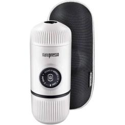 Кофеварка кемпинговая Wacaco Nanopresso з чохлом біла Фото