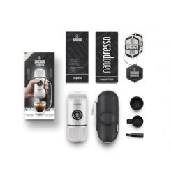 Кофеварка кемпинговая Wacaco Nanopresso з чохлом біла Фото 1