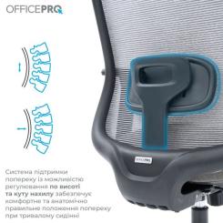 Офисное кресло OfficePro Wave OC599-B-DG-DG Фото 3