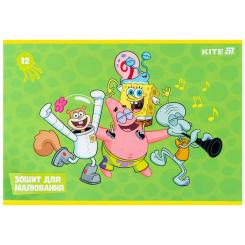 Альбом для рисования Kite SpongeBob SquarePants, 12 аркушів Фото 2