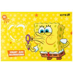Альбом для рисования Kite SpongeBob SquarePants, 12 аркушів Фото 8